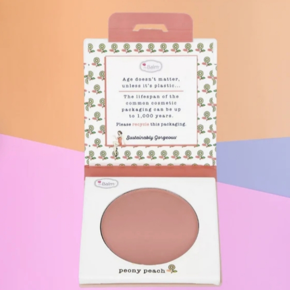 🍑 theBALM Sustainably Gorgeous Botanical Blush In Peony Peach NEW